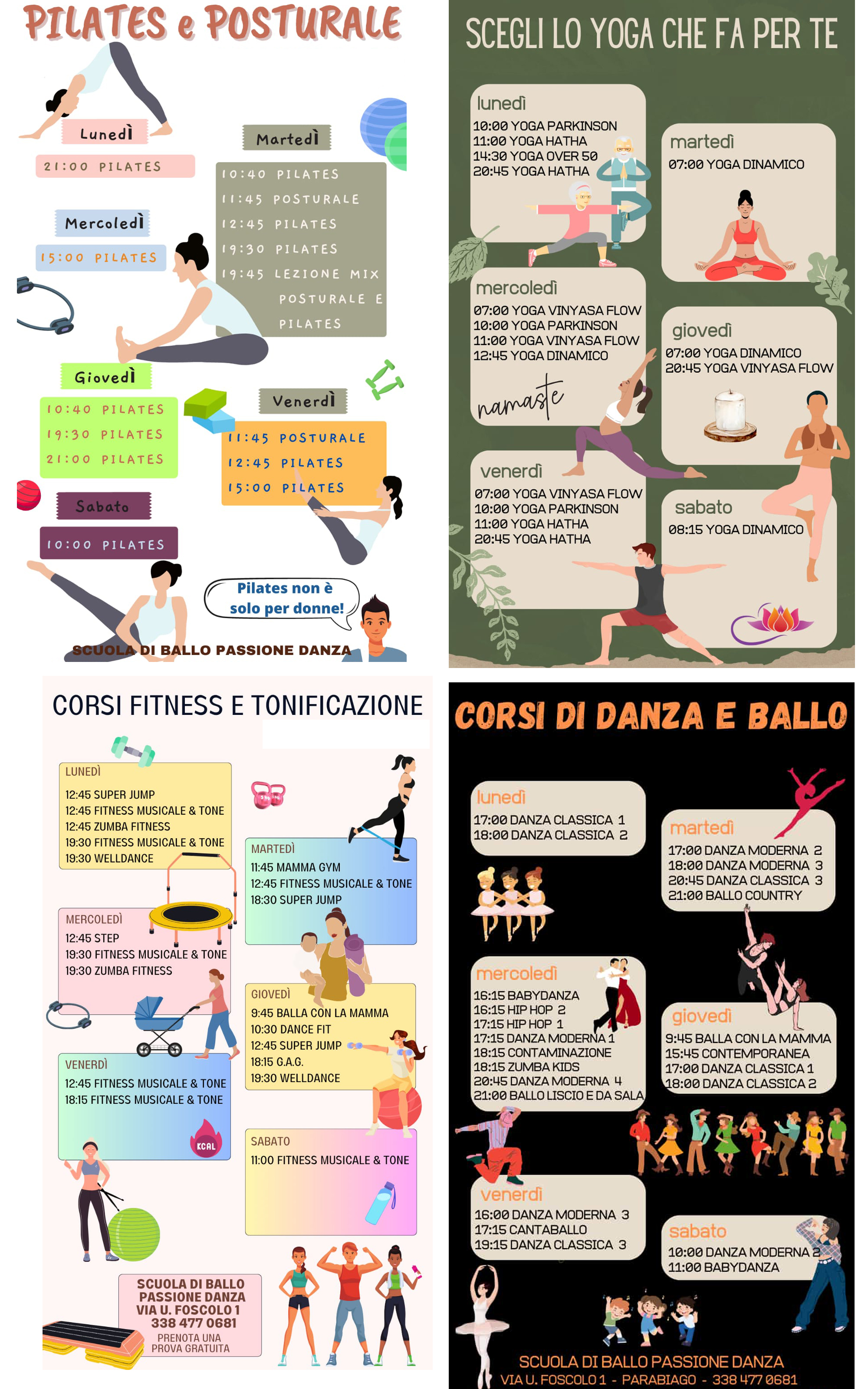 Scuola di ballo Passione danza parabiago, milano, green pass, aperture, social